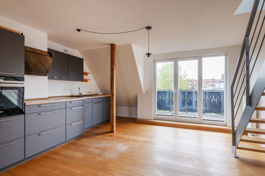 die offene K�che Maisonettewohnung M�nster